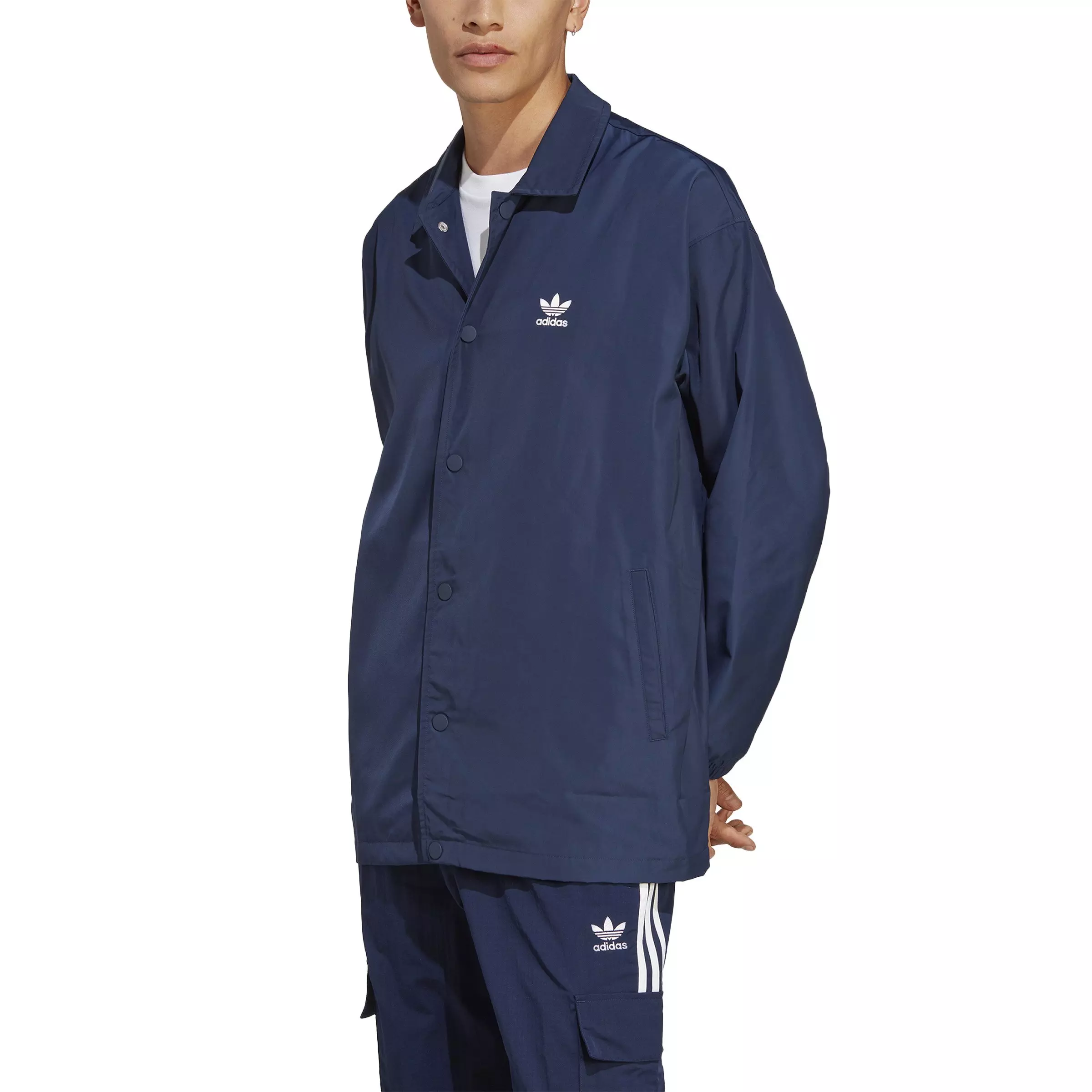 Adidas trefoil coach on sale jacket